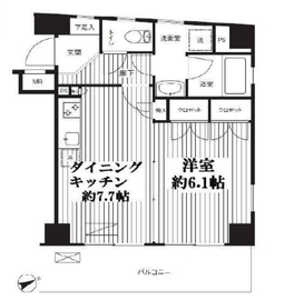 麻布イーストコア 101 間取り図