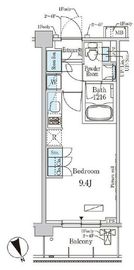 パークアクシス駒込ヒルトップ 107 間取り図