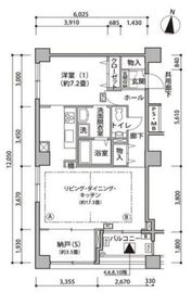 東雲キャナルコートCODAN 15-705 間取り図