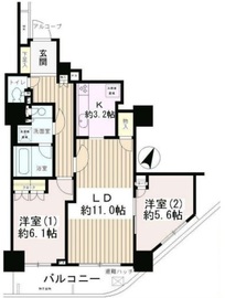 ステーションフロントタワー 12階 間取り図