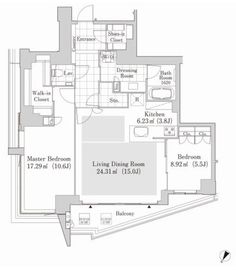 ラ・トゥール渋谷神南 1403 間取り図