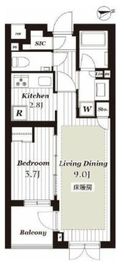 ディアスタ早稲田諏訪通り 2階 間取り図