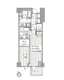 ブランズ六本木 4階 間取り図