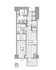 ブランズ六本木 4階 間取り図