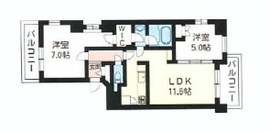 エスティメゾン恵比寿2 804 間取り図