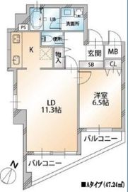 サンコーレジデンス千駄ヶ谷 602 間取り図