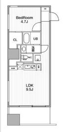 アーバンフラッツ池袋プレミアム 1808 間取り図