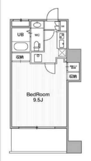アーバンフラッツ池袋プレミアム 1707 間取り図