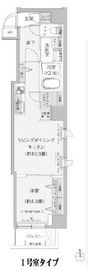 クリスタルパレス蒲西 501 間取り図