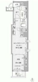 クリスタルパレス蒲西 801 間取り図