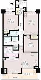 パークハイム中野坂上 8階 間取り図