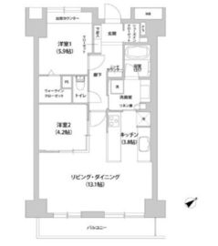 アウルコート南池袋 502 間取り図