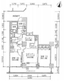 ジェイタワー西大井 22階 間取り図