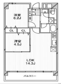 アーバンフラッツ芝浦 403 間取り図