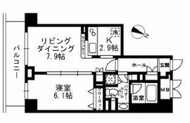 パークフラッツ学芸大学 602 間取り図