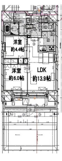 ザ・プレイス駒込 301 間取り図