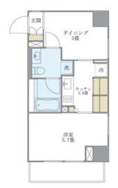 ブリリアイスト白金高輪 603 間取り図