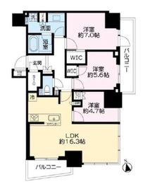 クラッシィタワー東中野 18階 間取り図