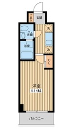 プロスペクト門前仲町 104 間取り図