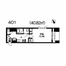 エスティメゾン銀座 1301 間取り図