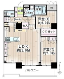 ゲートシティ大崎サウスパークタワー 12階 間取り図