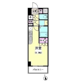 エスティメゾン大井仙台坂 303 間取り図