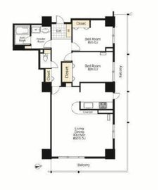 シーリアお台場 3-4-1203 間取り図