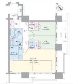 プラウドタワー東雲キャナルコート 27階 間取り図