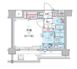 ジェノヴィア水天宮前スカイガーデン 3階 間取り図