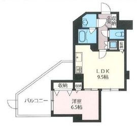 グリーングラス千駄ヶ谷 401 間取り図