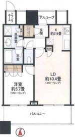 エクラスタワー武蔵小杉 10階 間取り図