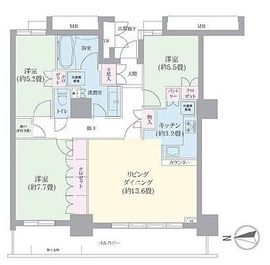 豊洲シエルタワー 39階 間取り図