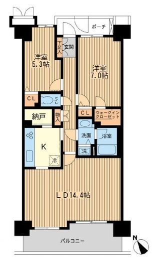 三田シティハウス 10階 間取り図