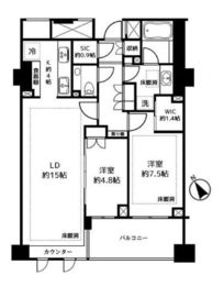 ザ・パークハウス代々木上原 3階 間取り図