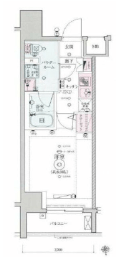 レグゼ秋葉原イースト 8階 間取り図