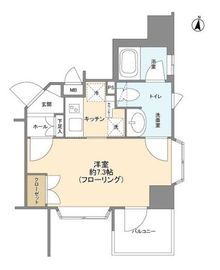 東急ドエルグラフィオ麹町 3階 間取り図