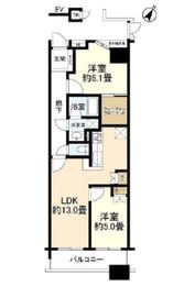 ファミール日本橋ブルークレール 4階 間取り図