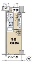 グランスイート東京 3階 間取り図