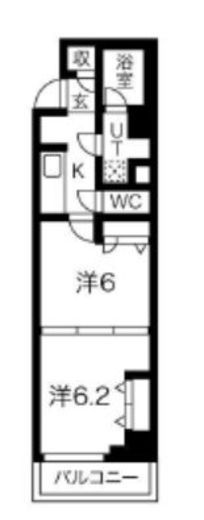 アイルグランデ大田 2階 間取り図