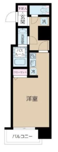 シティタワー武蔵小山 5階 間取り図