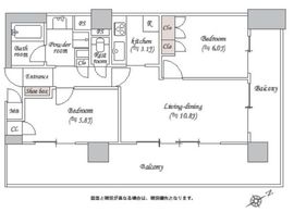 コスモ広尾 2階 間取り図