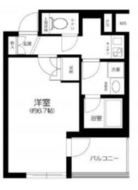 グラーサ銀座イースト 2階 間取り図