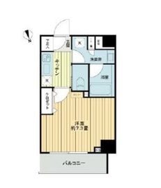 フレシア中目黒 201 間取り図