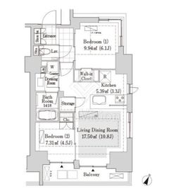リブクオーレ神保町 907 間取り図