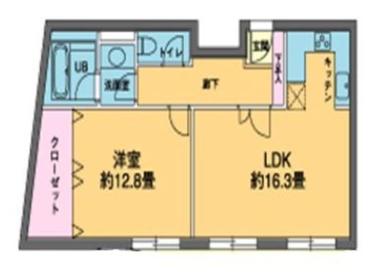 カスタリア西麻布霞町 104 間取り図