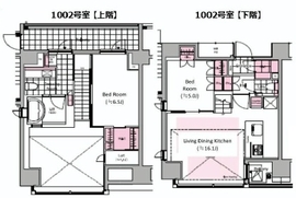 オリーブ麻布十番 1002 間取り図