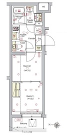 シーフォルム東新宿3 1階 間取り図