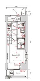 ガリシア武蔵小山 201 間取り図