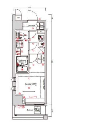 ガリシア武蔵小山 603 間取り図