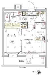 シーフォルム東新宿3 1階 間取り図